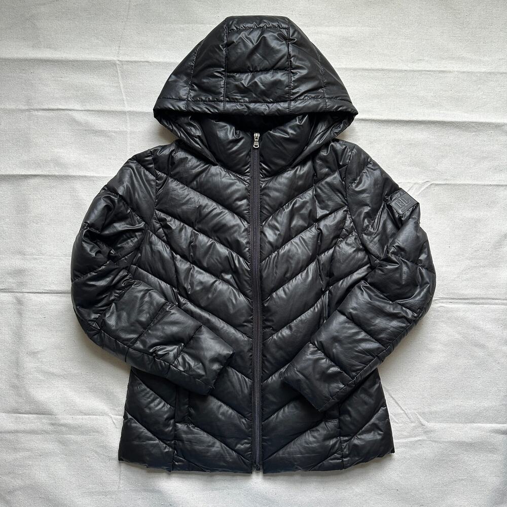 Lauren Ralph Lauren Puffer Coat Hooded Packable Womens Small